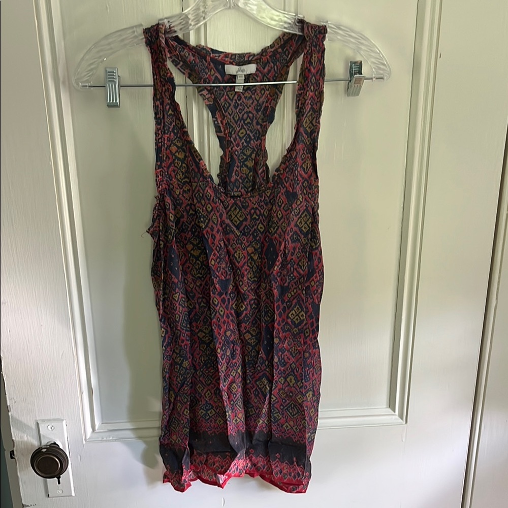 Joie Multicolor Patterned Tank Top - image 1